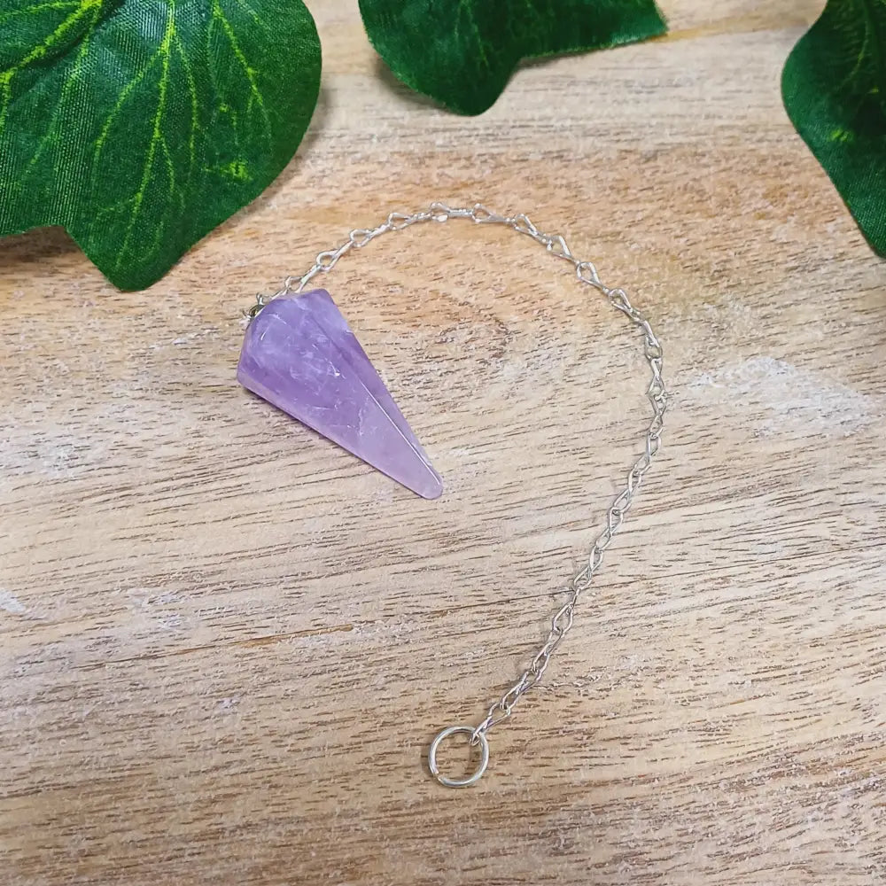 Pendulums - Large Crystal Amethyst Pendulum