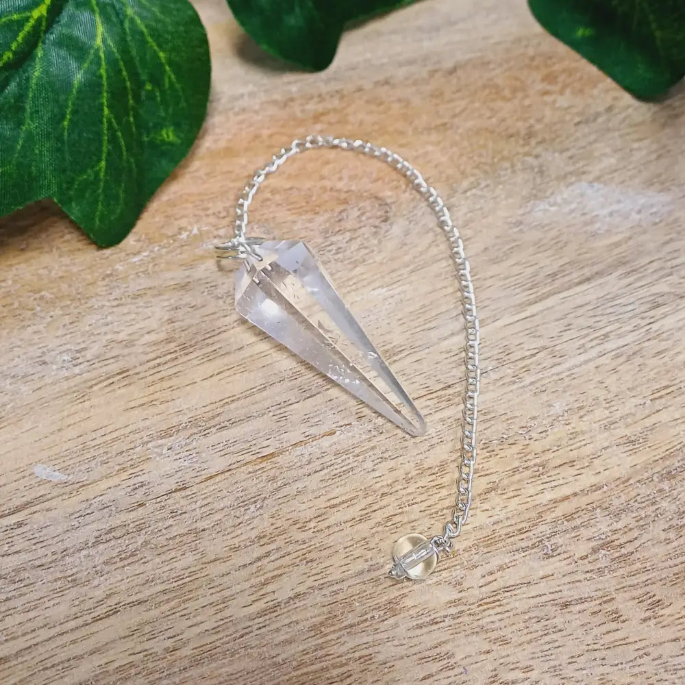 Pendulums - Large Crystal Clear Quartz Pendulum