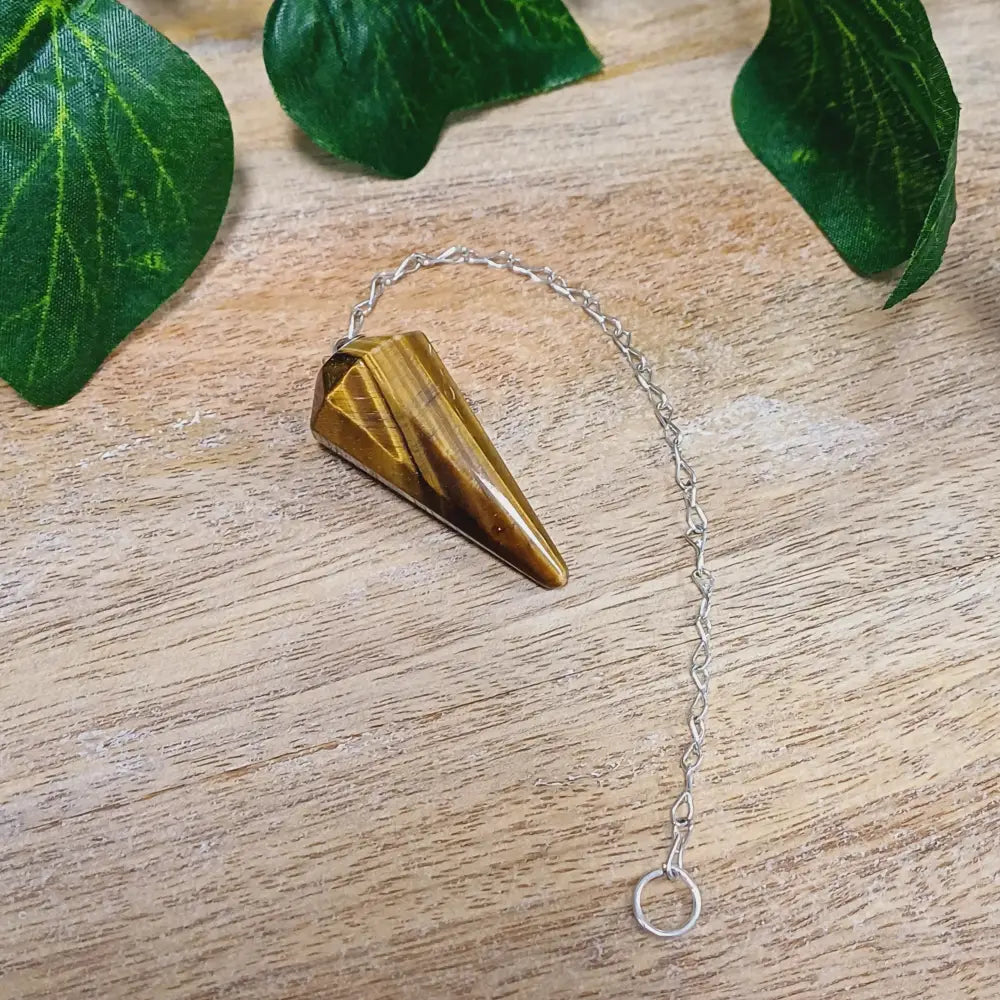 Pendulums - Large Crystal Tiger Eye Pendulum