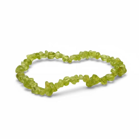 Peridot Crystal Chip Bracelets ~ Tenacity / Focus Bracelets