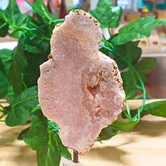 Pink Amethyst on Stand 003 crystal on stand