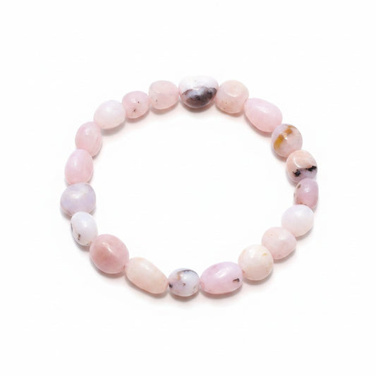 Pink Opal Tumble Bead Bracelet