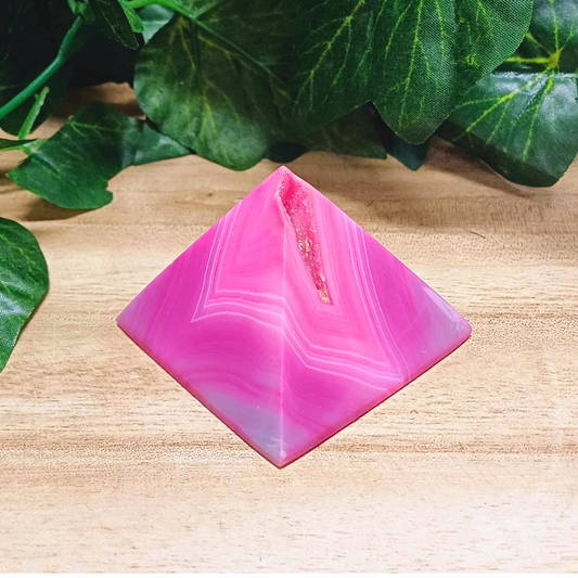 Pink Agate Pyramids 001