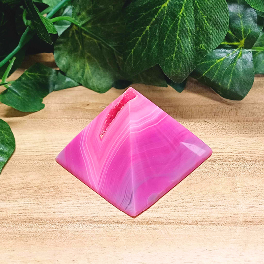 Pink Agate Pyramids 001