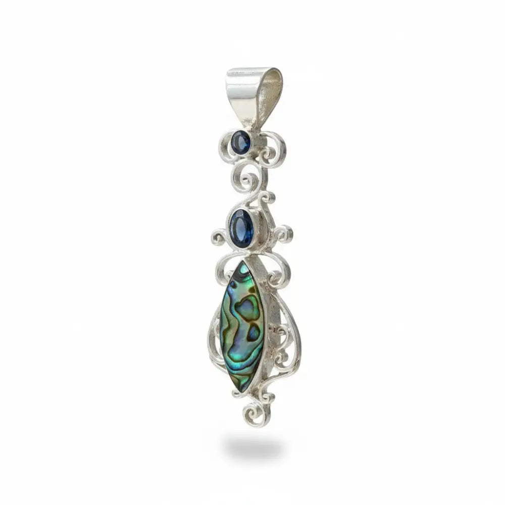 Power Shell Goddess Pendant in Silver Charms & Pendants