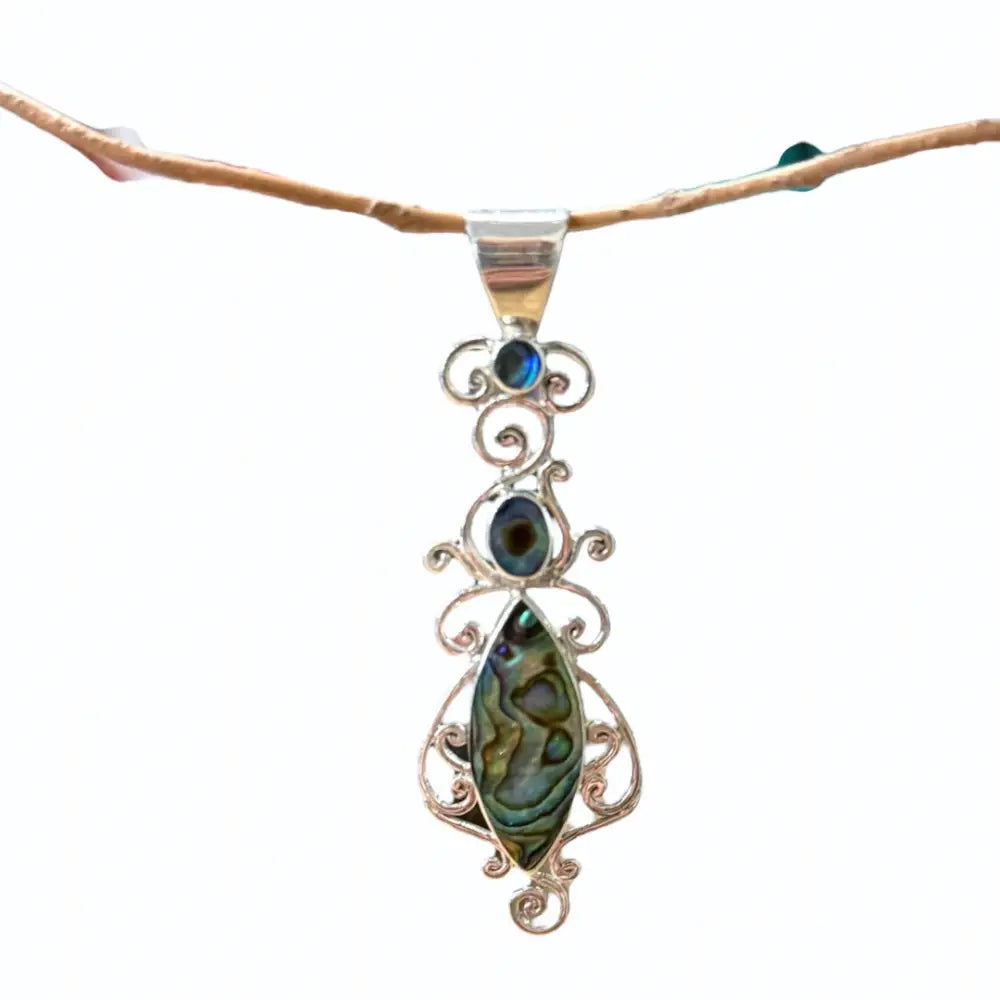 Power Shell Goddess Pendant in Silver Charms & Pendants