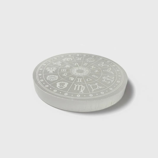 Selenite Astrology Charging Plates