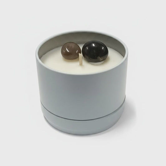 GROUNDED Intention Boxed Soy Candle Tin: Smokey Quartz / Cedar & Sandalwood (Copy)