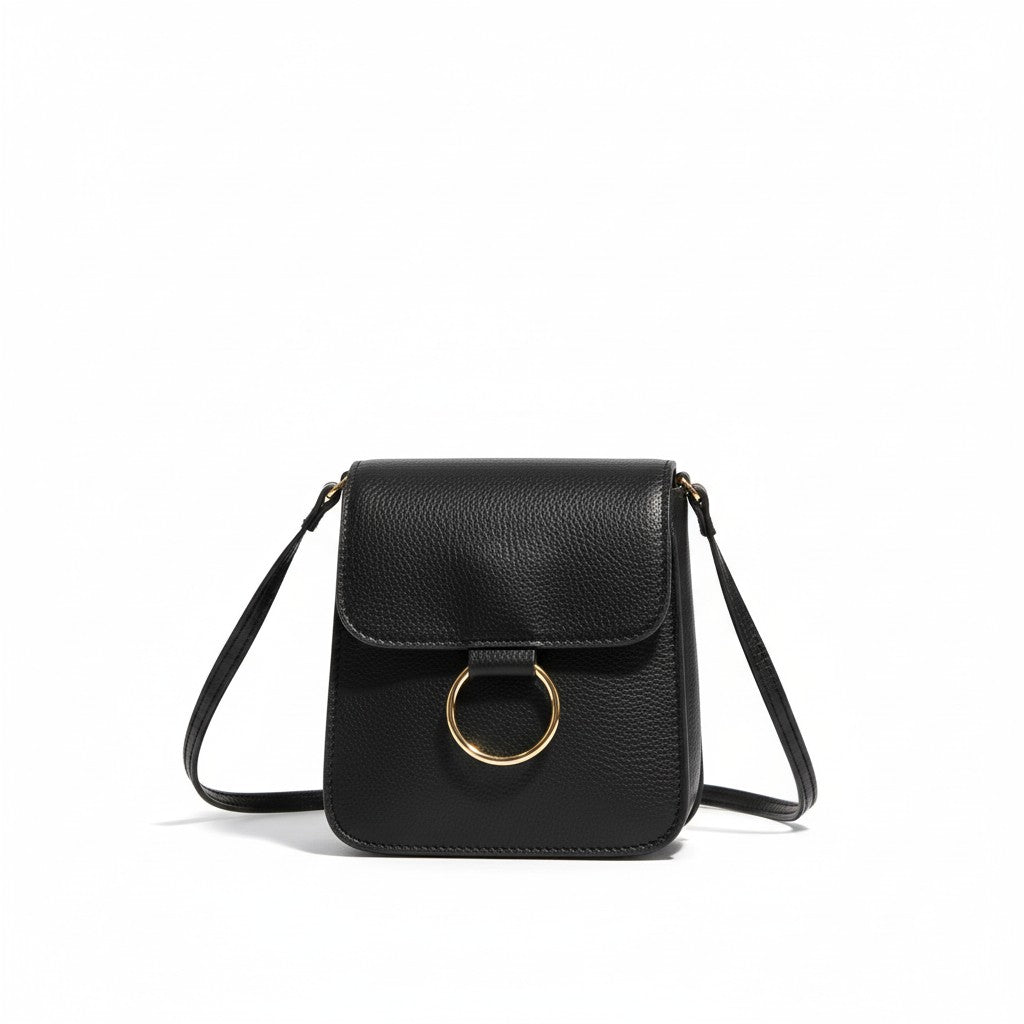 Black Ring Vegan Bag