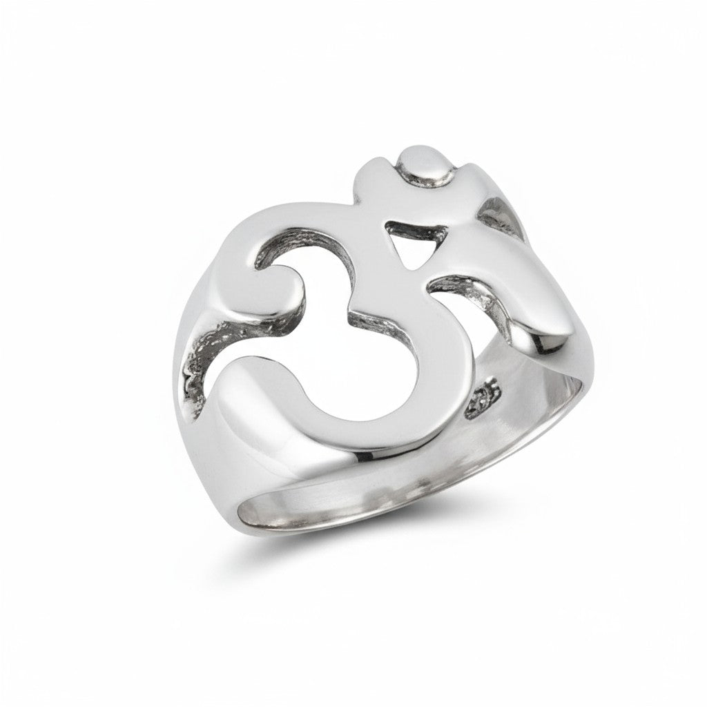 Om Silver Ring