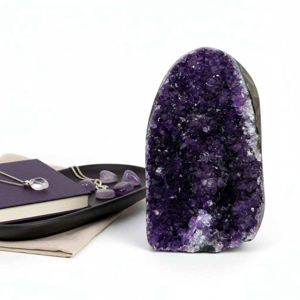 Amethyst Geode Base Cut