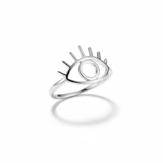 Eye of Horus Ring in Silver