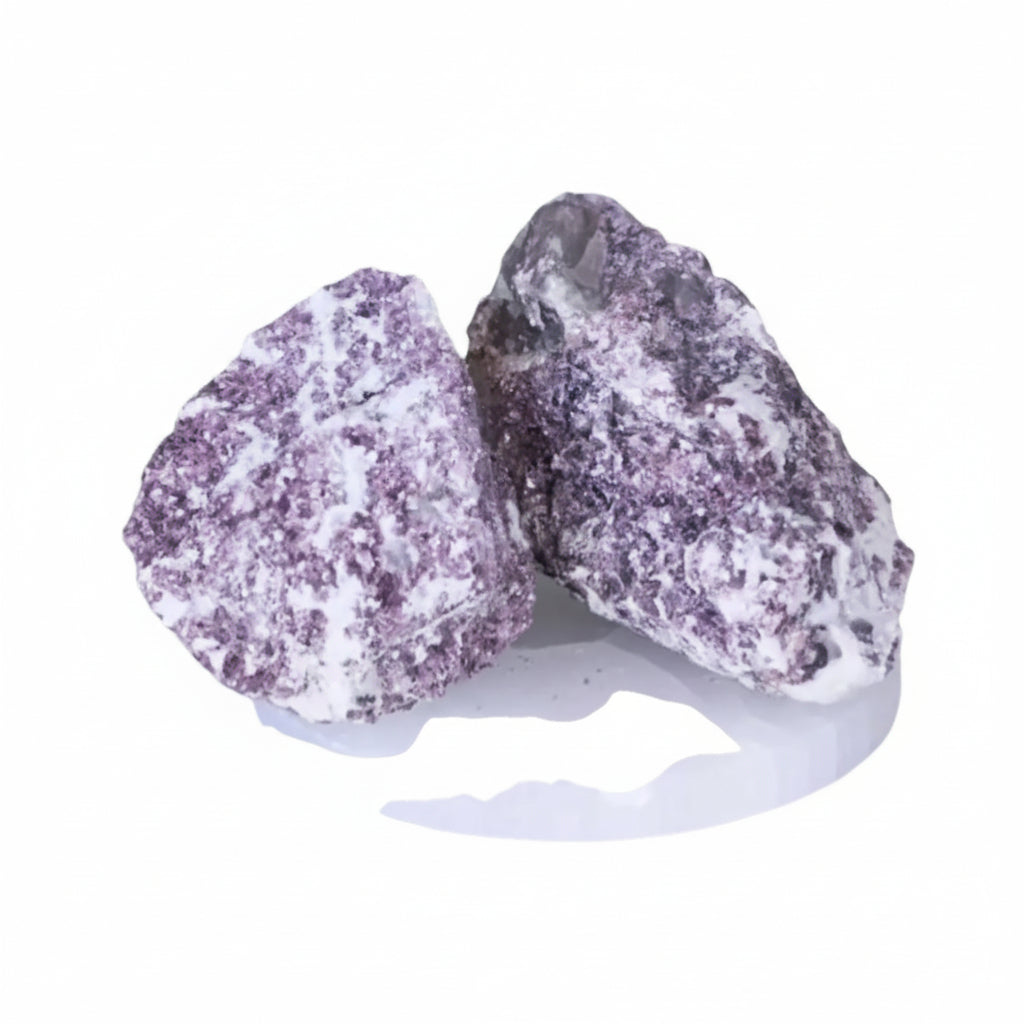 Lepidolite Crystal Rough Cut