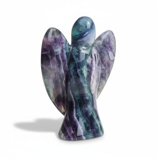 Fluorite Crystal Carved Angel