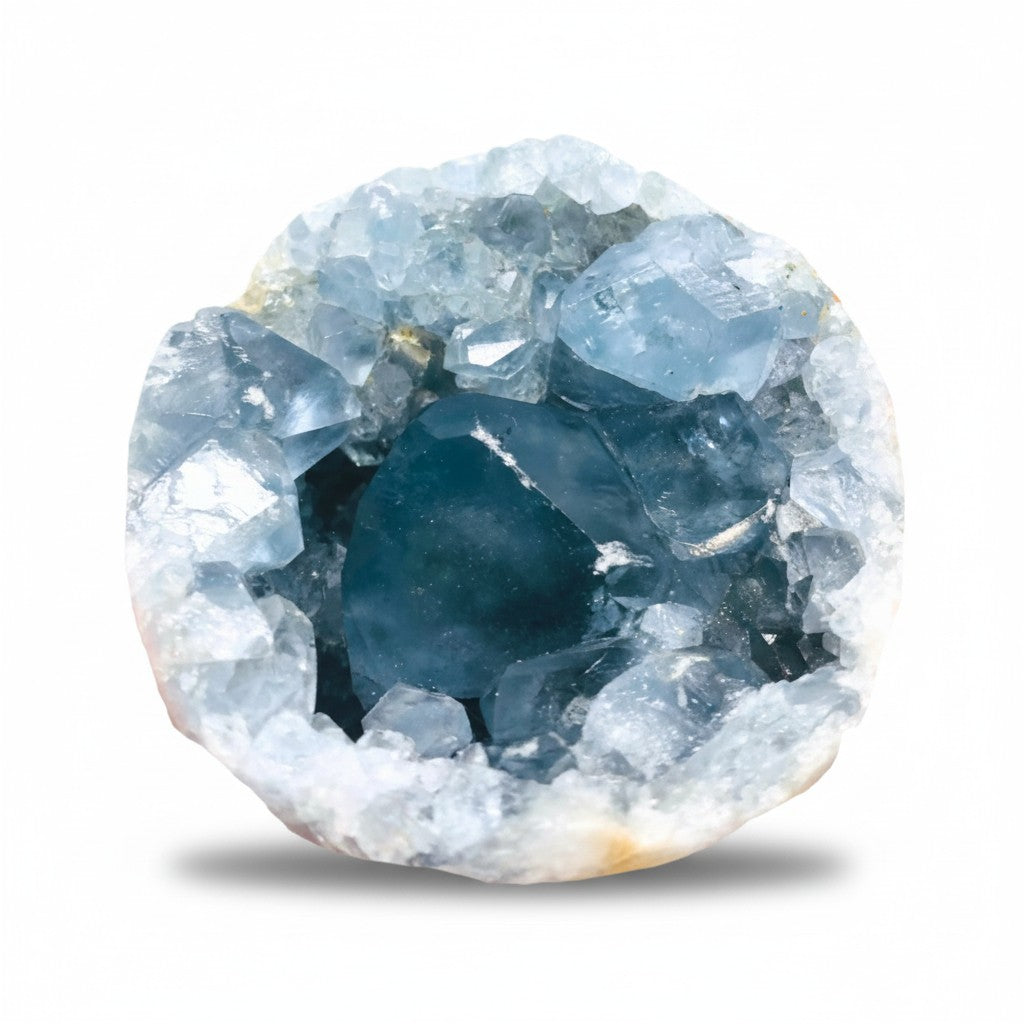 Celestite Druzy Crystal Spheres
