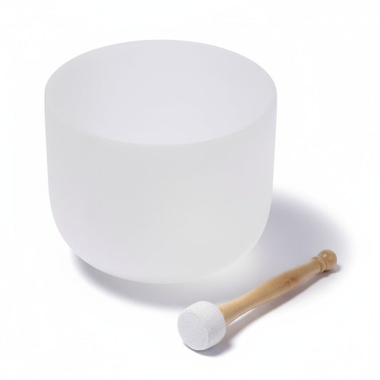 Crystal Singing Bowls Root Chakra 8” C key with Carry Case