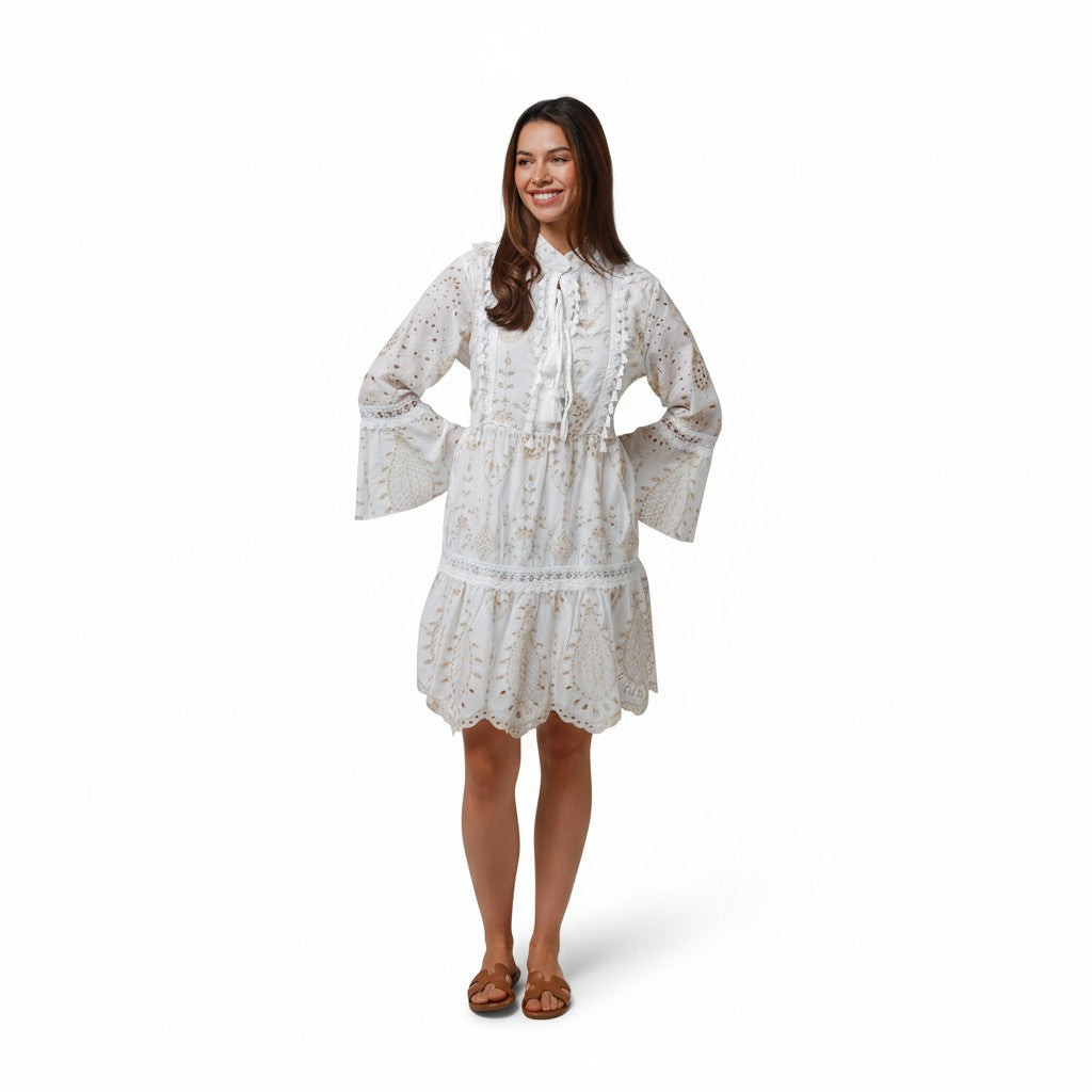 Hampton White Boho Dress