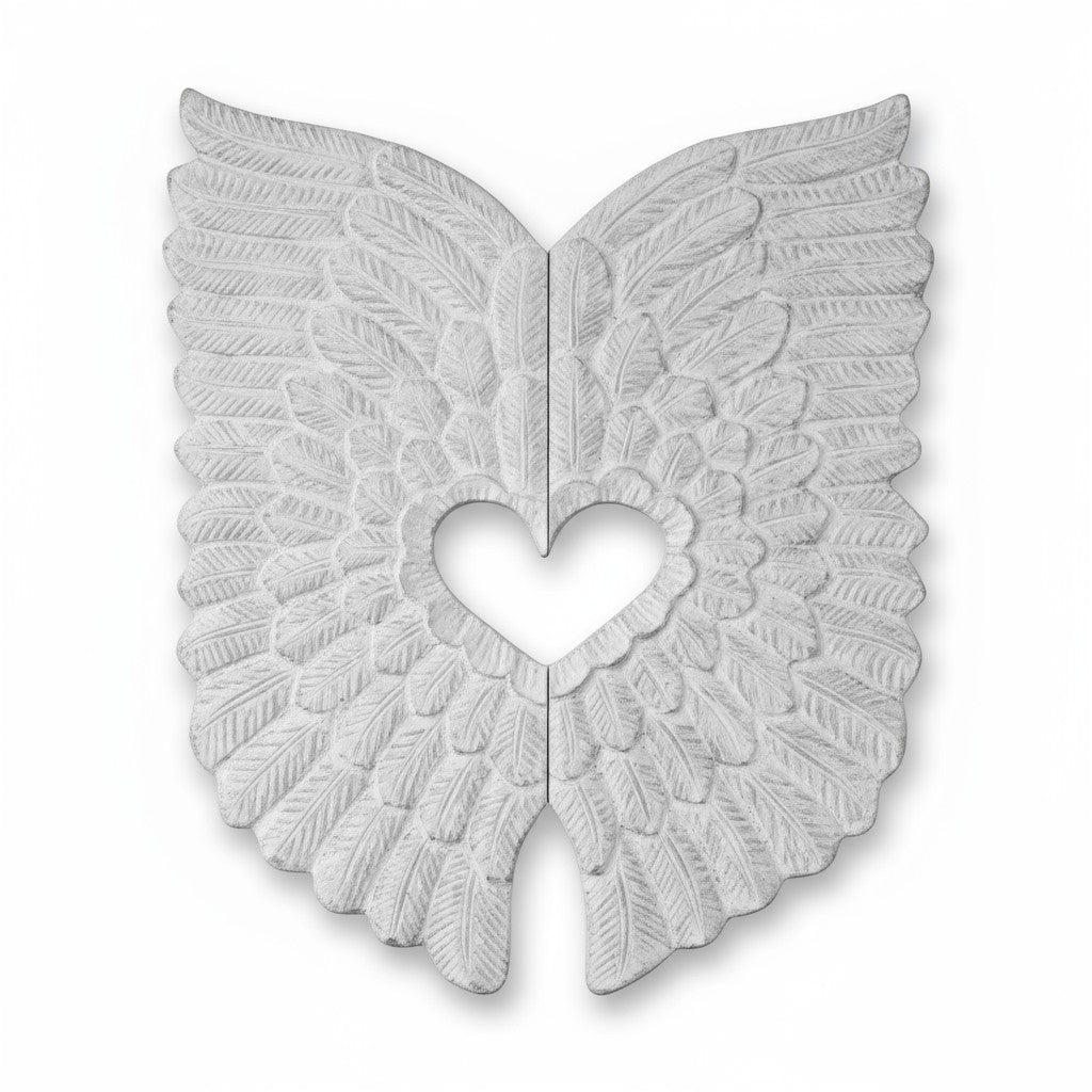 Angel Wings Set - Bohemian Hand Carved Wood -Wall Hanging -Shabby Chic-Home Wall Art Decor Home Decor