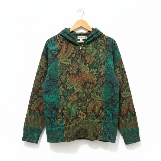 Hooded Jacket Zipped Tibetan Wool