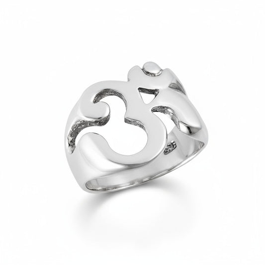 Om Silver Ring