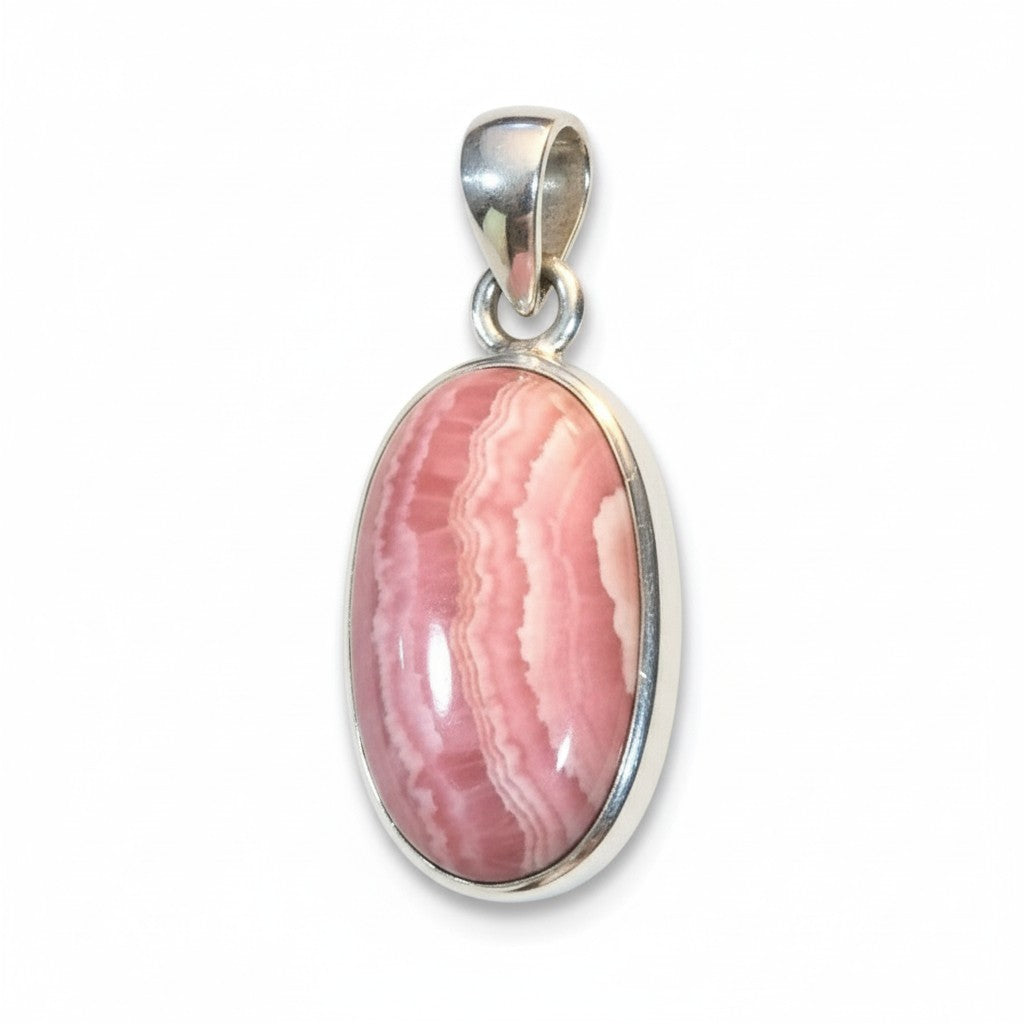 Rhodochrosite Pendant SS