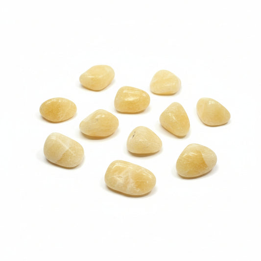 Yellow Calcite Tumble Crystal ~ Boosts Confidence & Mental Clarity- Study