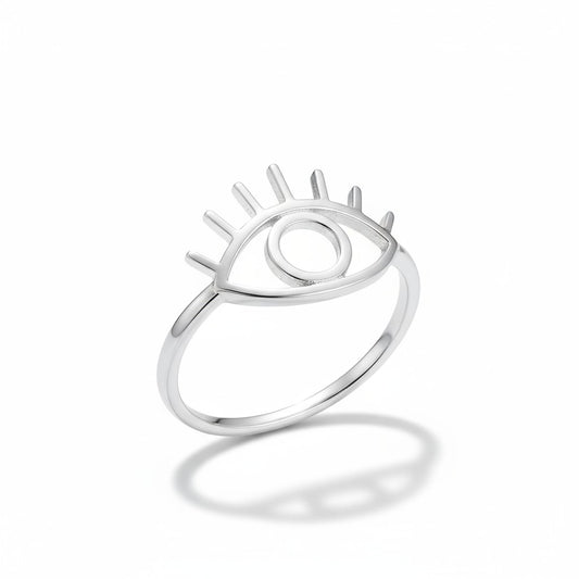 Eye of Horus Ring in Silver