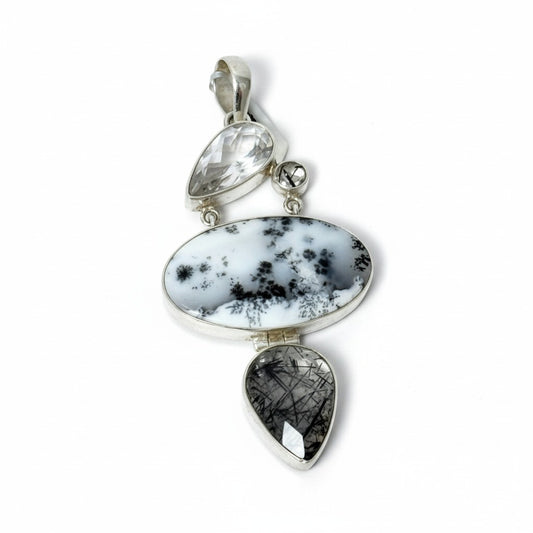 Dendritic Agate Pendant SS