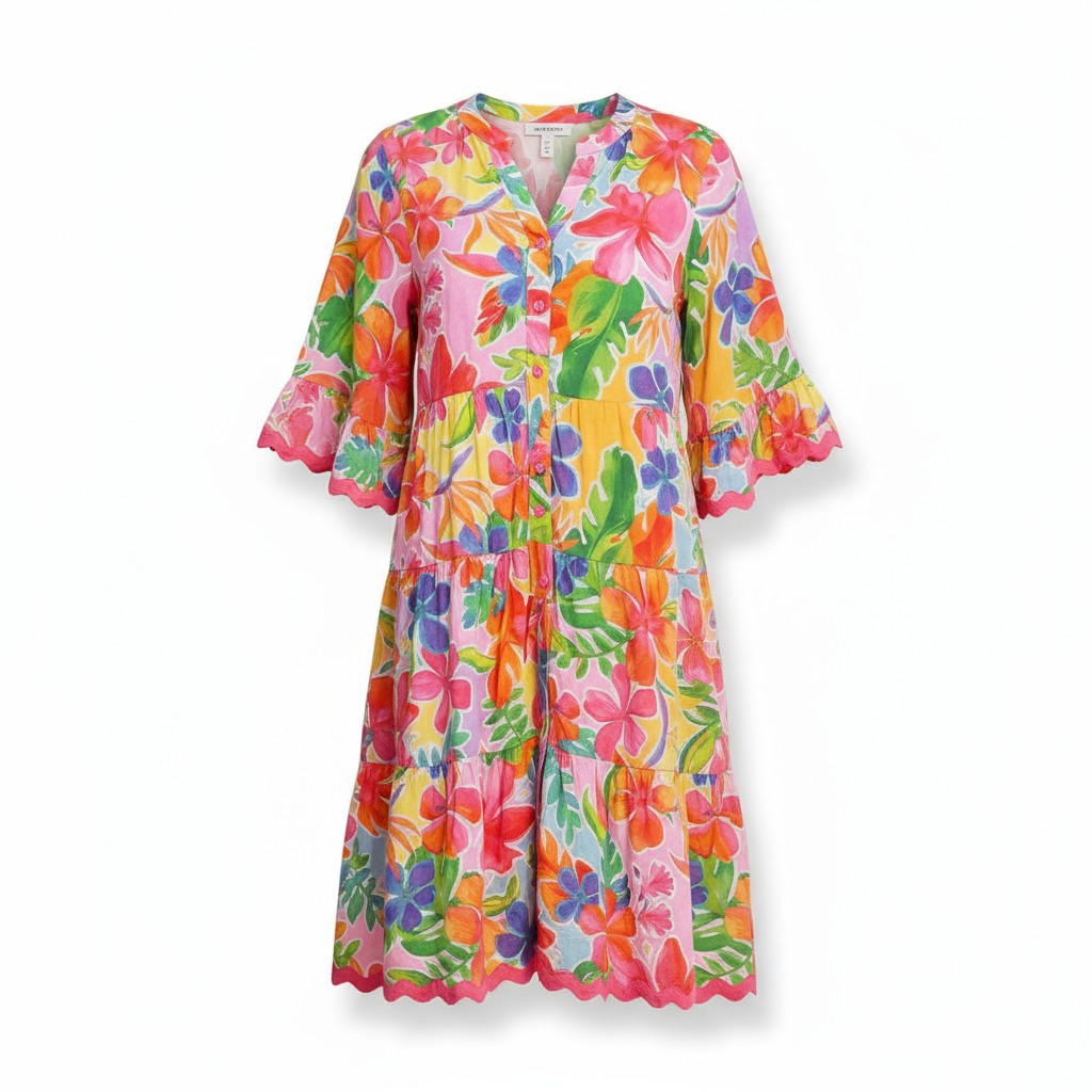 Harper 1/2 Sleeve Bohemian Mini Dress