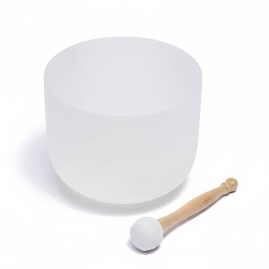 Crystal Singing Bowls Root Chakra 8” C key with Carry Case