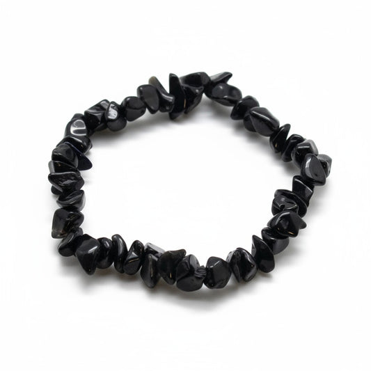 Black Obsidian Chip Bracelet