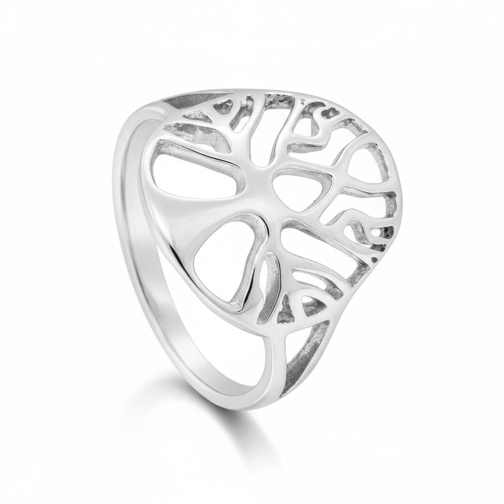 Tree of Life Ring in Silver