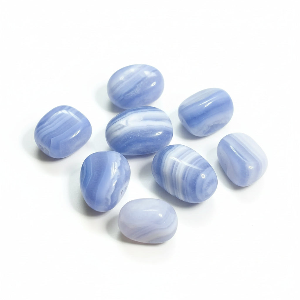 Blue Lace Agate Tumble ~ Calm Communication & Peace