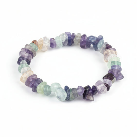 Fluorite Crystal Chip Bracelet