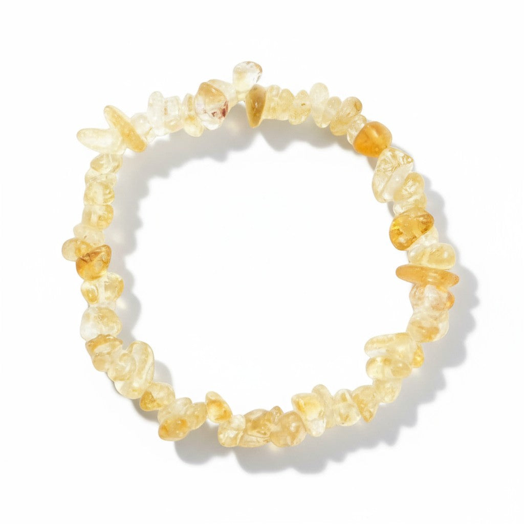 Citrine Crystal Chip Bracelet ~ Confidence/Abundance