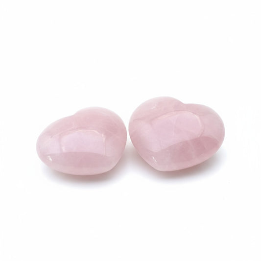 Rose Quartz Crystal Hearts