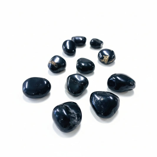 Black Onyx Crystal Tumble ~ Strength & Transforms Negative Energy