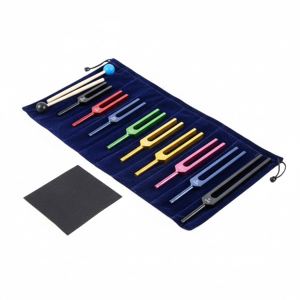 Solfeggio Tuning Healing Alloy Fork Set