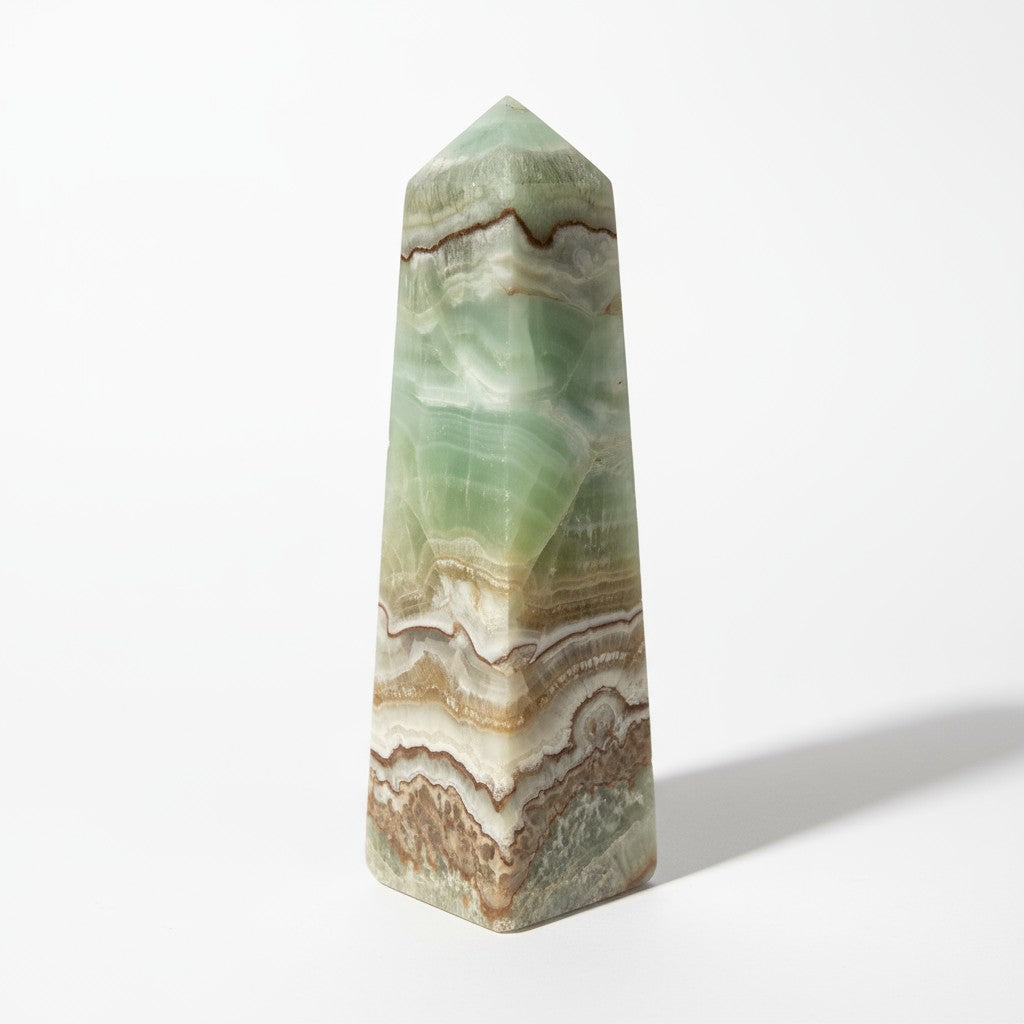 Caribbean Calcite Obelisk Tower 14cm