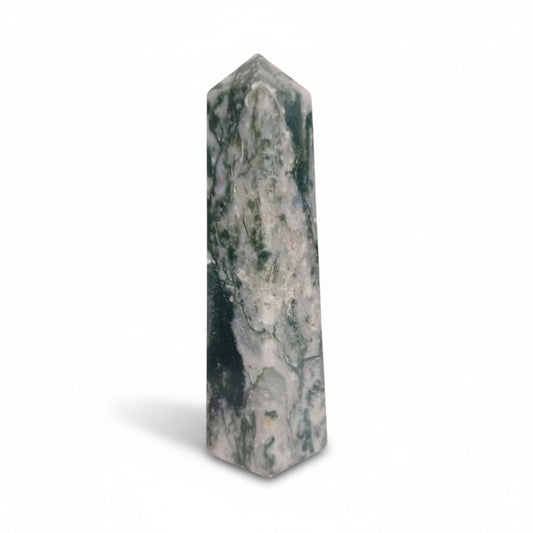 Moss Agate Obelisk Point