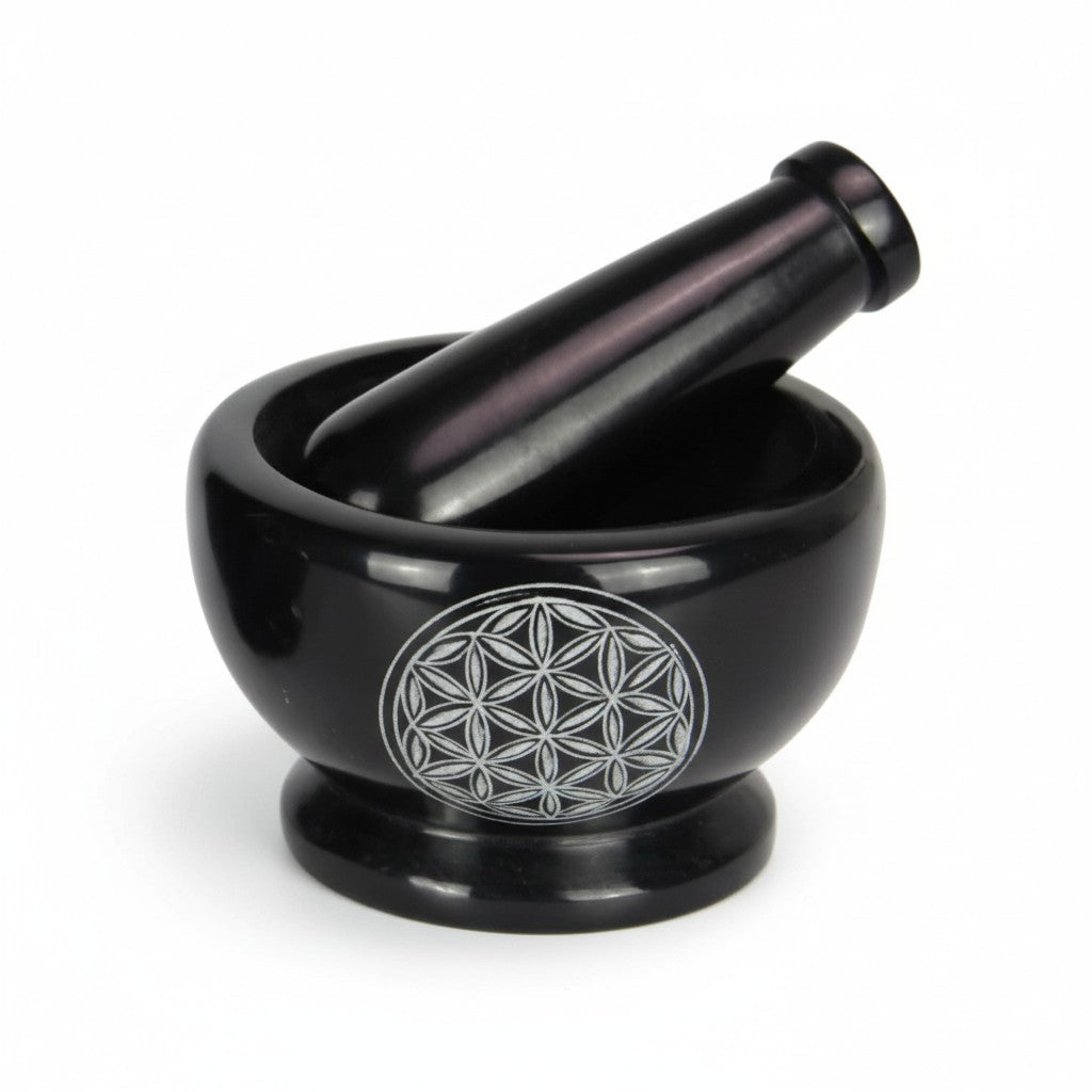 Flower of Life Mortar & Pestle