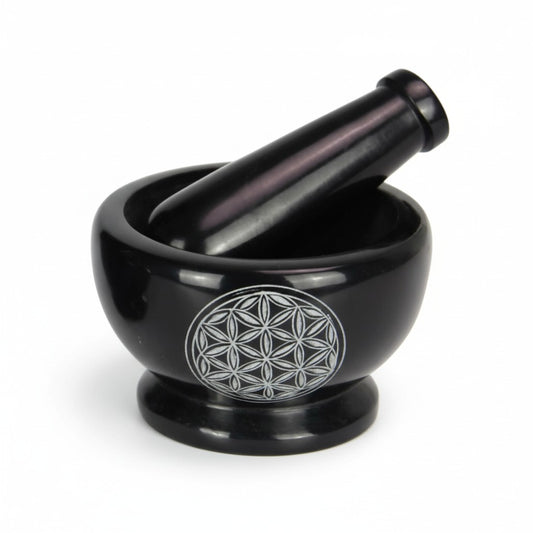 Flower of Life Mortar & Pestle