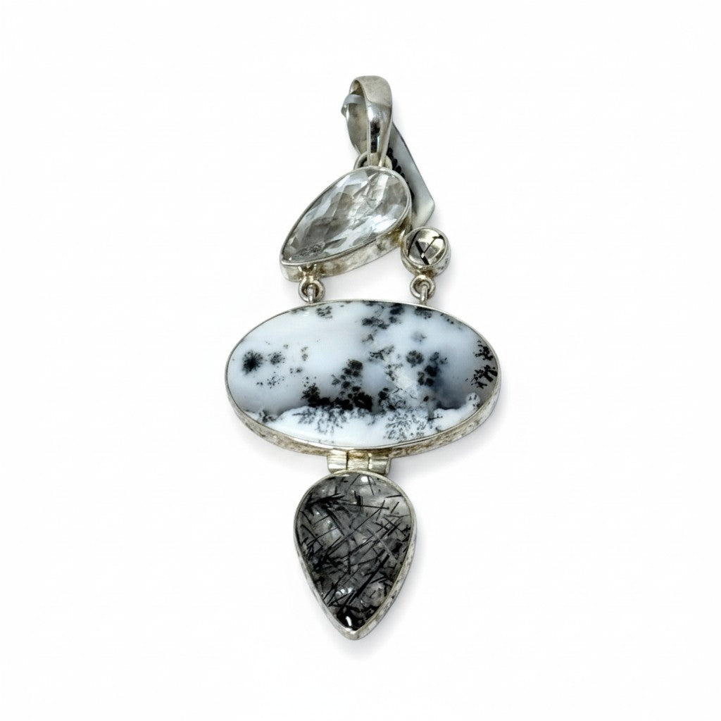Dendritic Agate Pendant SS