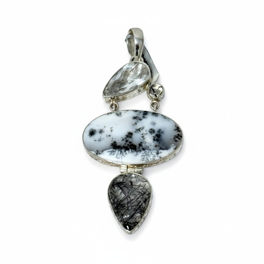 Dendritic Agate Pendant SS