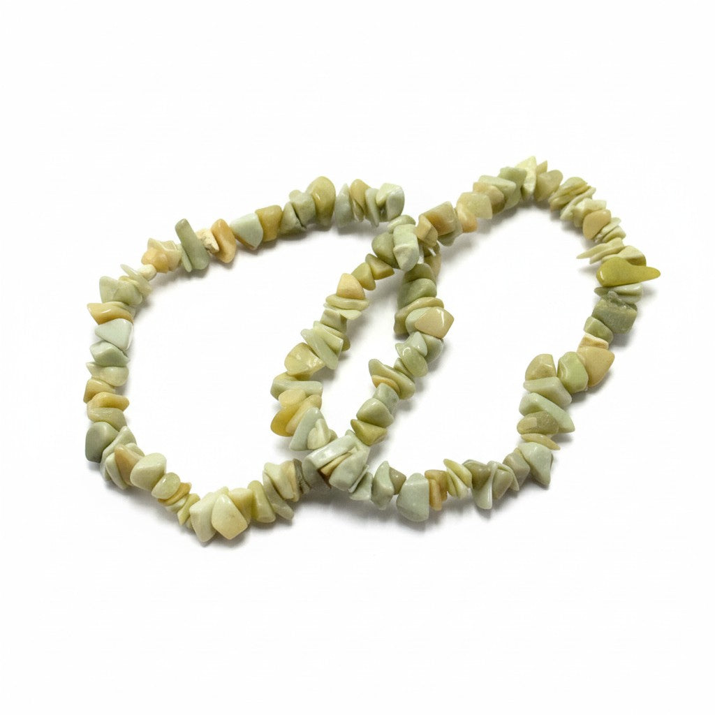 Serpentine chip bracelets