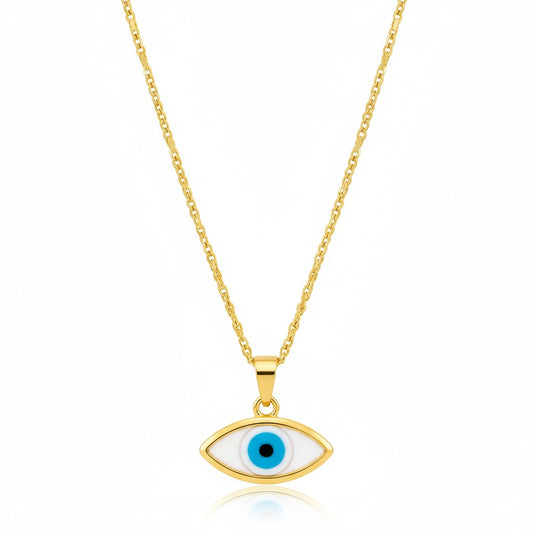 Eye of Horus Necklace in Yellow Gold
