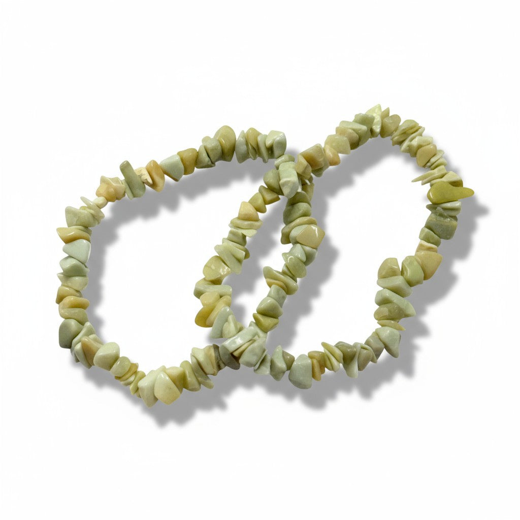 Serpentine chip bracelets