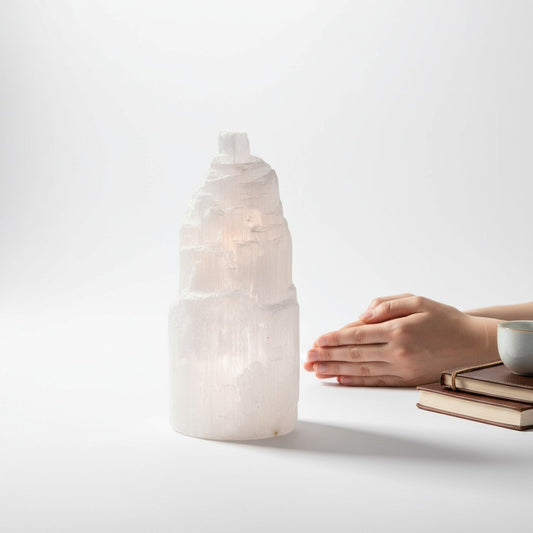 Selenite Lamp 20 - 25cm