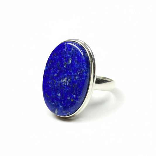 Lapis Lazuli Oval Silver Ring