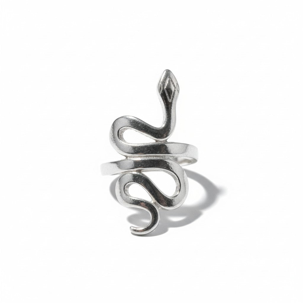 Snake Ring in Silver